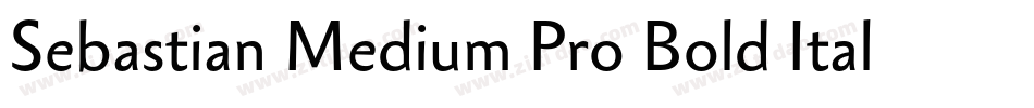 Sebastian Medium Pro Bold Italic字体转换